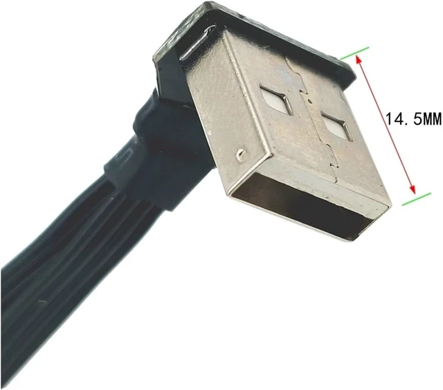 Alt view image 5 of 7 - USB 2.0 1 Plug Pair Dual Female Data hub Power Adapter Y Splitter charg*/ing Cable Extension Left and Right Online and(20CM,RI)