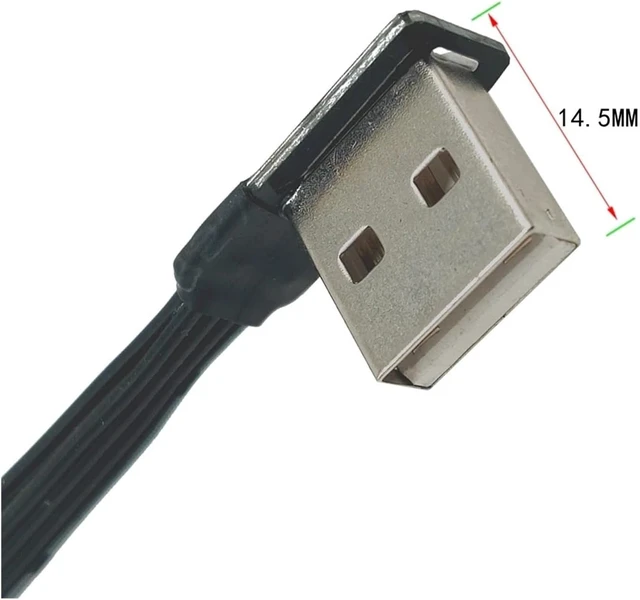 Alt view image 7 of 7 - USB 2.0 1 Plug Pair Dual Female Data hub Power Adapter Y Splitter charg*/ing Cable Extension Left and Right Online and(20CM,RI)