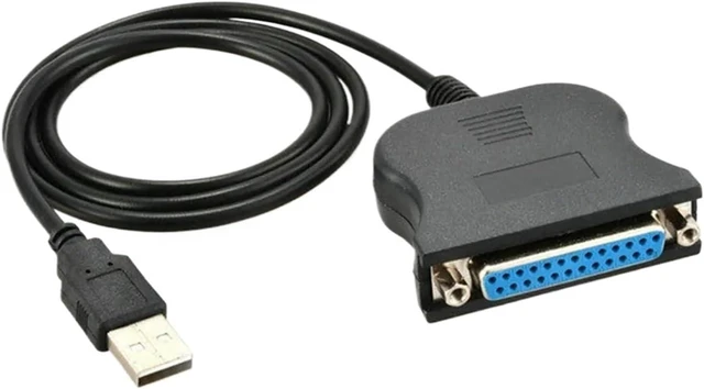 Main image of USB to 25 Pin DB25 Female IEEE 1284 Parallel Printer LPT Adapter Print Converter Cable Parallel Interface Communication