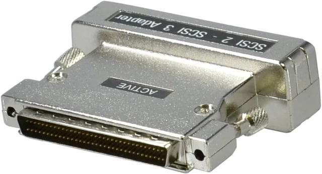 Alt view image 2 of 4 - Across ASA575 SCSI Adapter with Internal Termination High Pitch 68P Male to Half Pitch 50P Female
