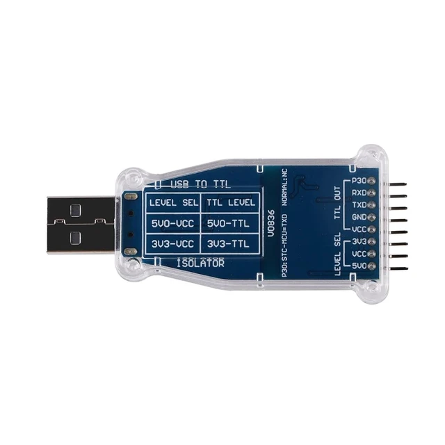 Alt view image 4 of 5 - Chip USB to 3.3v 5v TTL UART Isolated Serial Converter Adapter Support Win7/8/10