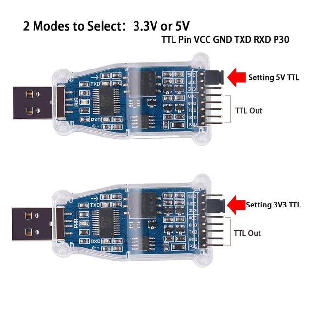 Alt view image 5 of 5 - Chip USB to 3.3v 5v TTL UART Isolated Serial Converter Adapter Support Win7/8/10