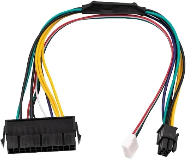 Alt view image 2 of 3 - 24pin to Motherboard 2-Port 6pin Adapter Power Supply