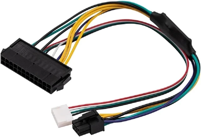 Alt view image 3 of 3 - 24pin to Motherboard 2-Port 6pin Adapter Power Supply