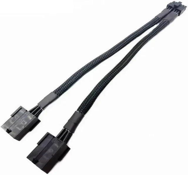 Alt view image 2 of 5 - 20cm 12Pin to Dual 8Pin GPU Power Adapter Cable