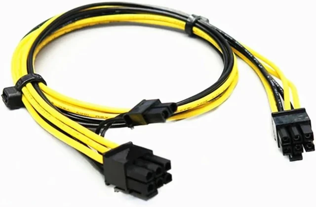 Alt view image 3 of 5 - 16AWG GPU Power Adapter Cable PCIE 6Pin Male