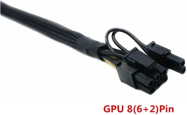 Alt view image 4 of 5 - 16AWG GPU Power Adapter Cable PCIE 6Pin Male