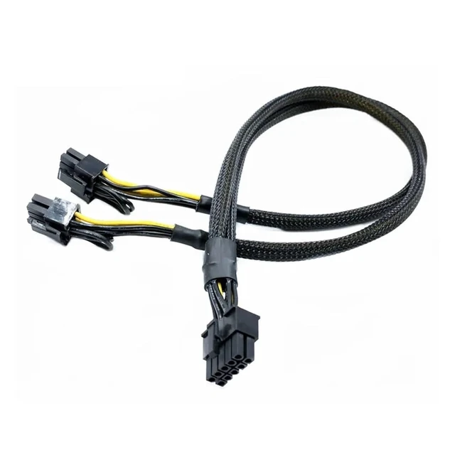 Alt view image 2 of 3 - 50cm 10Pin to Dual 8(6+2) Pin Power Supply Cable