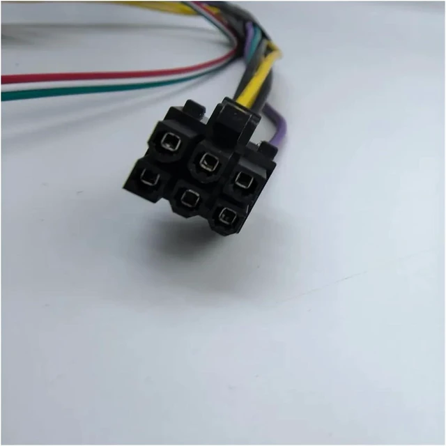Alt view image 5 of 6 - PSU Power Supply Cable 24P to 6P 6-Pin Male 6Pin Connector