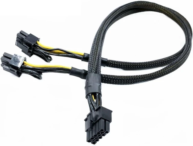 Alt view image 2 of 3 - 50cm 10Pin to Dual 8(6+2) Pin Power Supply Cable