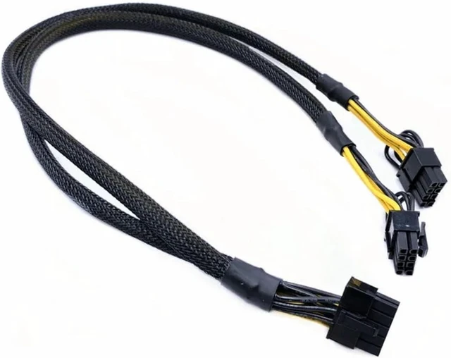 Alt view image 3 of 3 - 50cm 10Pin to Dual 8(6+2) Pin Power Supply Cable