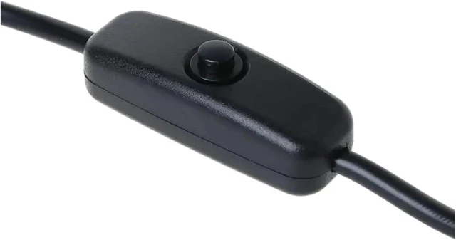 Alt view image 5 of 6 - Power Supply Male to Female Extension Cable On Off Switch for 4 an-Droid Mobile 27cm
