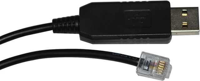 Alt view image 5 of 6 - USB to RJ11 6P4C ADAPTER RS232 SERIAL CABLE for STEPPER MOTOR DRIVER to PC COMPATIBLE(1.8M,DB9 FEMALE to RJ11)