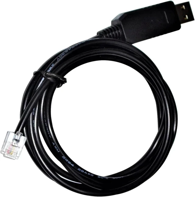 Alt view image 2 of 6 - USB to RJ11 6P4C ADAPTER RS232 SERIAL CABLE for STEPPER MOTOR DRIVER to PC COMPATIBLE(1.8M,DB9 FEMALE to RJ11)