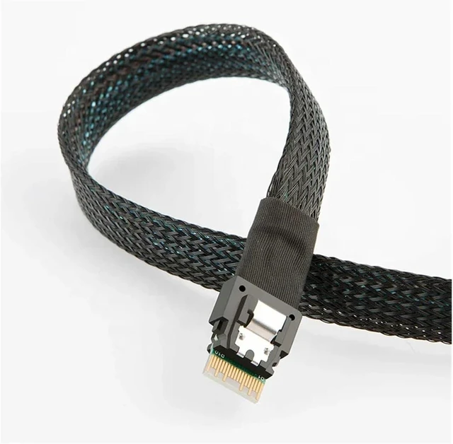 Alt view image 7 of 7 - Data Cable Slim Line 4.0 SFF-8654 4i 38pin