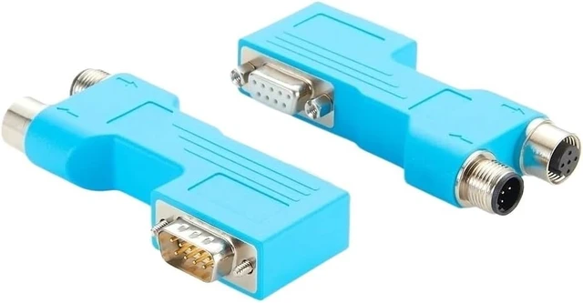 Alt view image 2 of 7 - 90 Degree D-Sub 9pin to M12 B Code Connector Profibus DP Bus PLC Socket(PCM-0634)