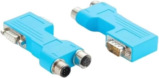 Alt view image 3 of 7 - 90 Degree D-Sub 9pin to M12 B Code Connector Profibus DP Bus PLC Socket(PCM-0634)