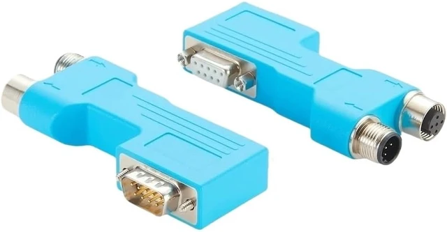 Alt view image 5 of 7 - 90 Degree D-Sub 9pin to M12 B Code Connector Profibus DP Bus PLC Socket(PCM-0634)