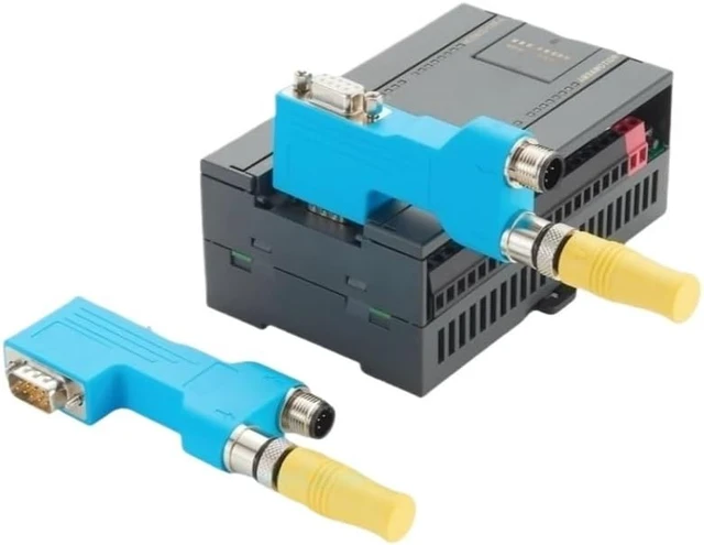 Alt view image 7 of 7 - 90 Degree D-Sub 9pin to M12 B Code Connector Profibus DP Bus PLC Socket(PCM-0634)