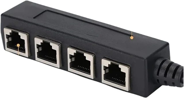 Alt view image 2 of 3 - 1 PCS RJ45 Ethernet Extension Cable Patch Cord Network Adapter(2 in 1 B)