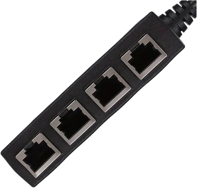 Alt view image 3 of 3 - 1 PCS RJ45 Ethernet Extension Cable Patch Cord Network Adapter(2 in 1 B)