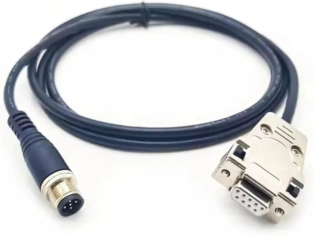 Alt view image 3 of 4 - M12 to DB9 Serial Adapter Cable, 5-Pin Male to Female, RS232