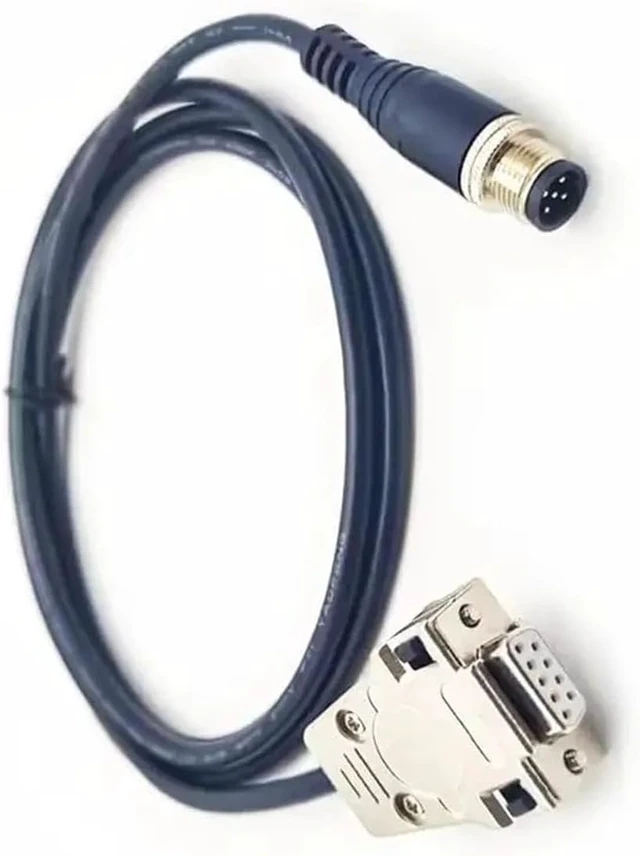 Alt view image 4 of 4 - M12 to DB9 Serial Adapter Cable, 5-Pin Male to Female, RS232