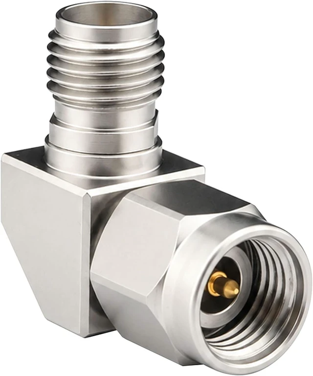 Alt view image 2 of 6 - onelinkmore 2.92mm Male to Female Right Angle Adapter, DC-40GHz, 50 Ohm