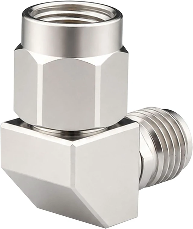Alt view image 4 of 6 - onelinkmore 2.92mm Male to Female Right Angle Adapter, DC-40GHz, 50 Ohm