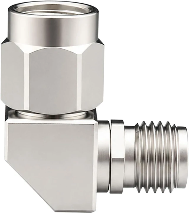 Alt view image 5 of 6 - onelinkmore 2.92mm Male to Female Right Angle Adapter, DC-40GHz, 50 Ohm