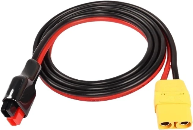 Main image of CAARLA Male and Female connectors with Cables XT60H-F Model Aircraft Connector 45A Interface XT90 Female Adapter Cable 12AWG Silicone Wire Lithium Battery Plug(XT90-F,50cm)