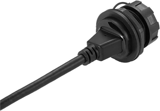 Alt view image 4 of 7 - USB2.0 USB3.0 Panel Mount Socket Adapter Waterproof Female Socket Extension Cord Data Connector with 0.2m~0.5m Cable(USB2 M to F (0.2m))