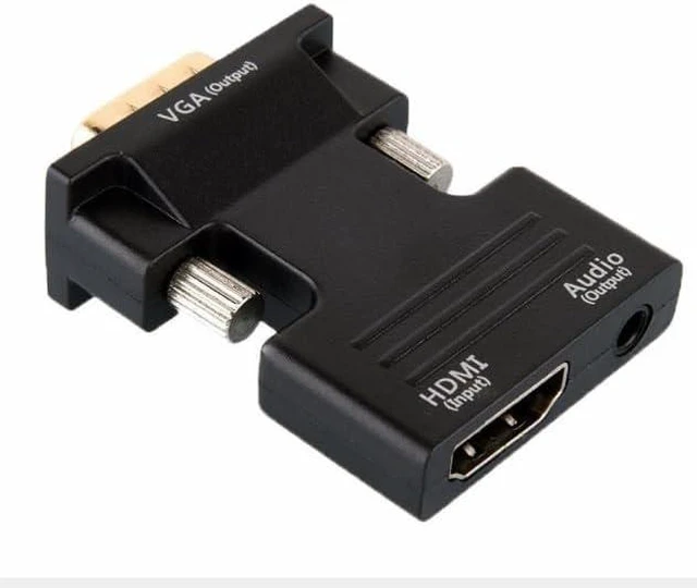 Main image of HDMI to VGA adapter with audio HDMI to VGA portable converter Laptop To TV