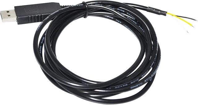 Alt view image 2 of 5 - COKYIS INDUSTRIAL USB to RS232 3PIN 3P WE WIRE END OPEN SERIAL ADAPTER CONVERTER CABLE(3.6m)
