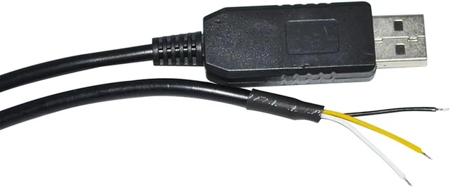 Alt view image 4 of 5 - COKYIS INDUSTRIAL USB to RS232 3PIN 3P WE WIRE END OPEN SERIAL ADAPTER CONVERTER CABLE(3.6m)