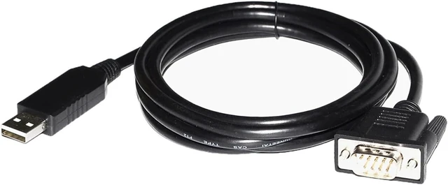 Alt view image 3 of 6 - COKYIS USB to D-SUB DB9 9P MALE ADAPTER RS232 CONVERTER SERIAL COMMUNICATION CABLE(1.8m), Black