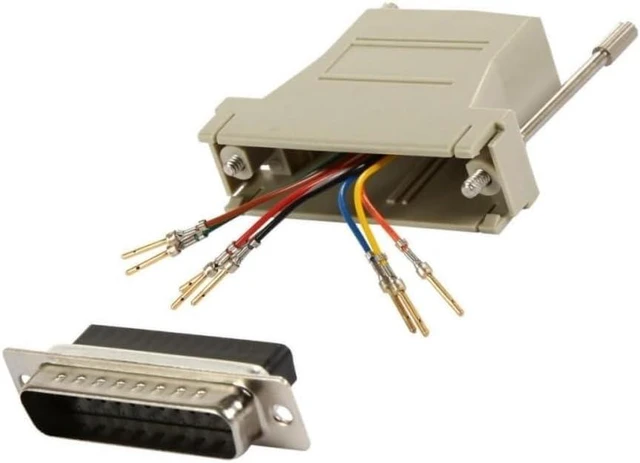 Main image of 50x db25 Male to rj45 Female 8p8c Network 28awg Modular Converter Serial Adapter
