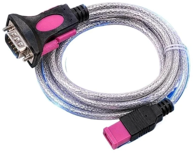 Main image of F&T>D*I USB to DB9 9 Pin Port Male Connector RS232 Adapter Serial Programming Cord