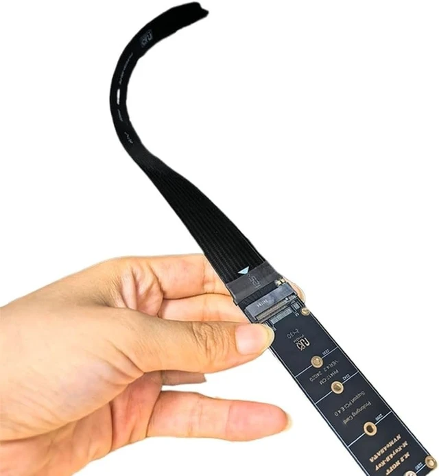 Alt view image 4 of 4 - M.2 Extension Cable Support PCle4.0 M.2 Extender Sol*/id Drive Riser Card for M.2 2230 2242 2260 2280 SSD(Model A)