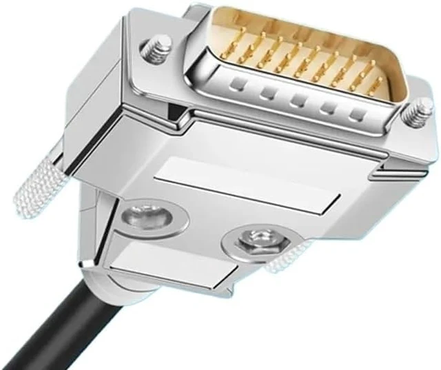 Alt view image 3 of 6 - DB26 Male to Female Cable Connector Industrial Grade 3 Rows HDB 26 Pin Data Cable D-SUB Male to Male Extender(M to M,1M)