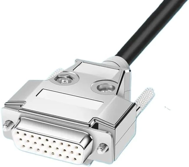 Alt view image 6 of 6 - DB26 Male to Female Cable Connector Industrial Grade 3 Rows HDB 26 Pin Data Cable D-SUB Male to Male Extender(M to M,1M)