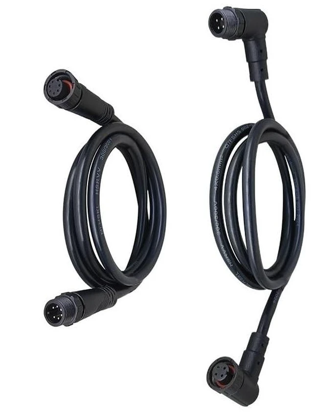 Main image of M12 Aviation Plug Connector 3/4/5/6/8 Pin Water Proof Male to Female Extension Cable 0.3-1.0 Square Straight/Elbow 1 Meter(Male to Female-S,0.75 Square,5Pin)