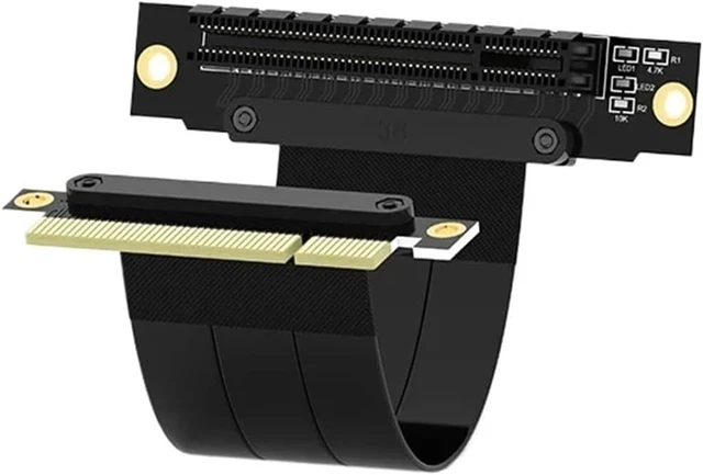 Alt view image 4 of 4 - PCI-E 8X Adapter Riser Card 90 Degree Converter Card