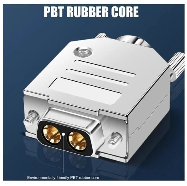 Alt view image 5 of 7 - DB High Current Plug Sol*/id Pure Copper Gold-Plated 2Pin Power Connector 2W2 2V2 Male and Female 40A an ti Reverse Insertion Joint(2W2 9F)