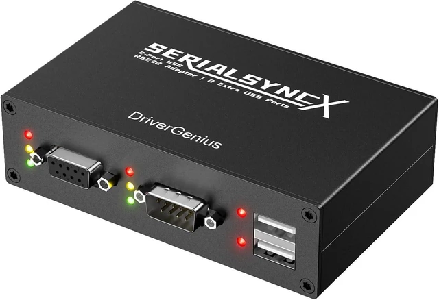 Main image of DriverGenius Industrial USB to 2-Port RS232 Serial Adapter