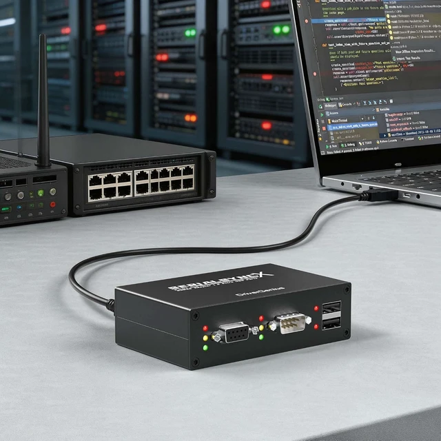 Alt view image 5 of 7 - DriverGenius Industrial USB to 2-Port RS232 Serial Adapter