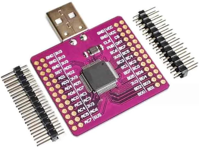 Alt view image 2 of 5 - 2pcs FT2232HL Dual Channel UART Module USB to Serial Adapter USB to UART USB to FIFO SPI I2C RS232 RS422 RS485 Module