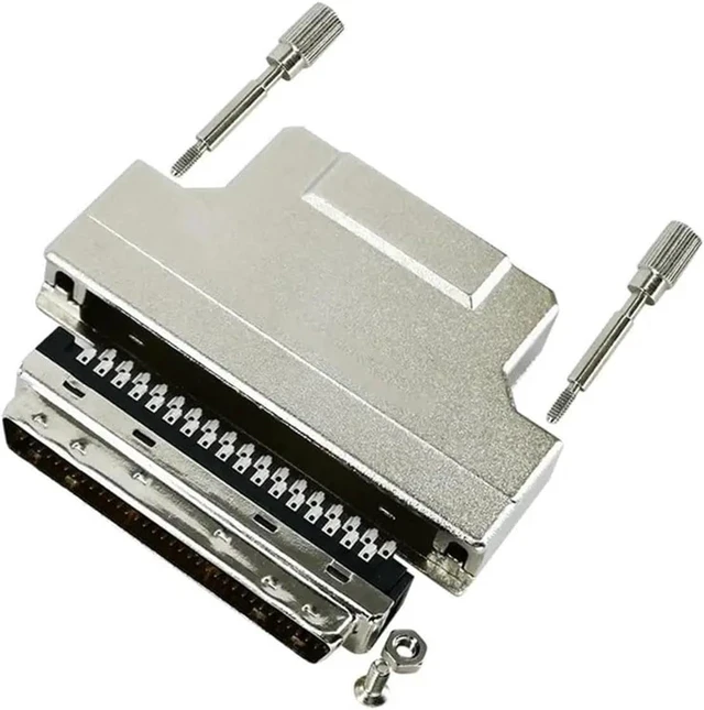 Alt view image 3 of 6 - 68Pin HPDB SCSI Straight Male Solder Connector for Data Transmission