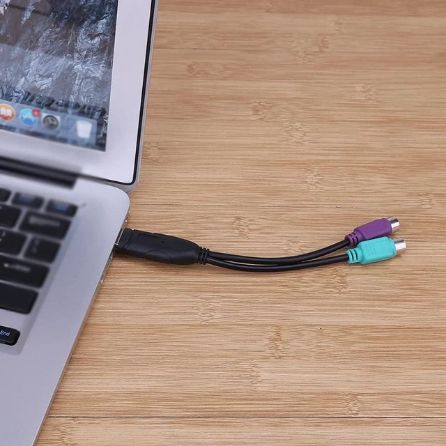 Alt view image 2 of 5 - to PS 2 Cable Male to Female/2 Converter Adapter Extension for Keyboard and to