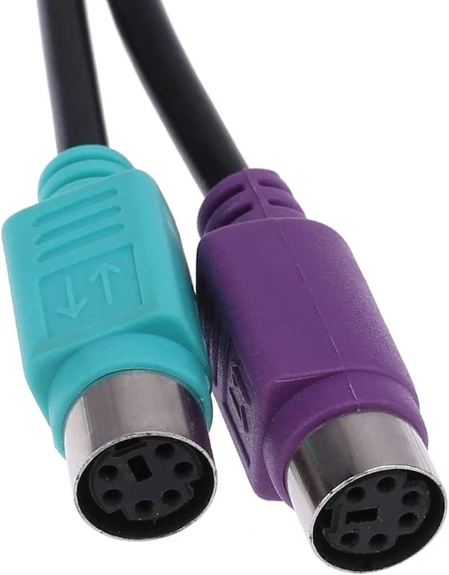 Alt view image 5 of 5 - to PS 2 Cable Male to Female/2 Converter Adapter Extension for Keyboard and to
